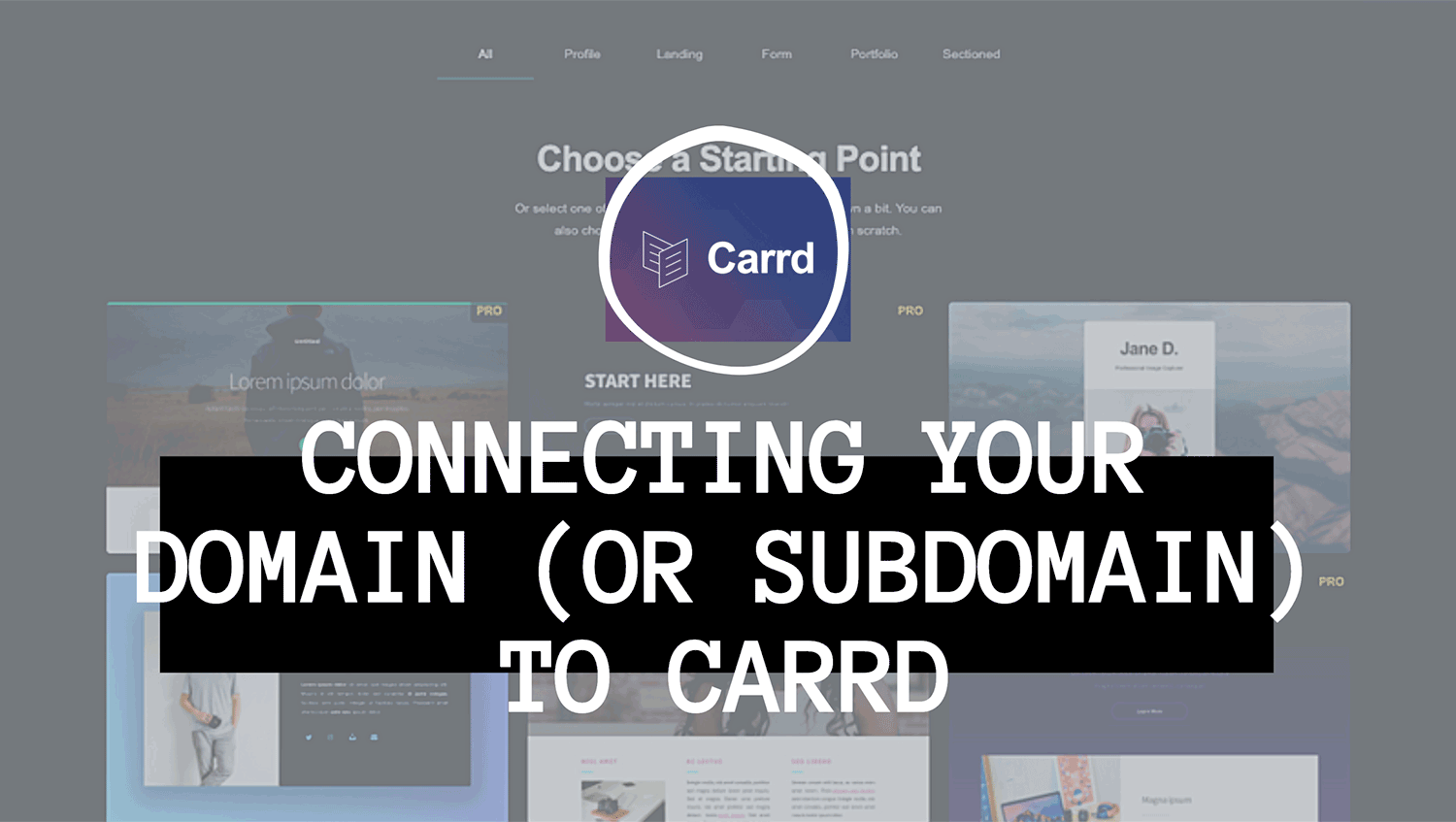 Carrd: Connect your Domain (or Subdomain) to Carrd