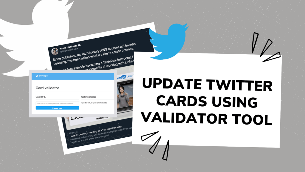 Update Twitter Cards using Validator Tool