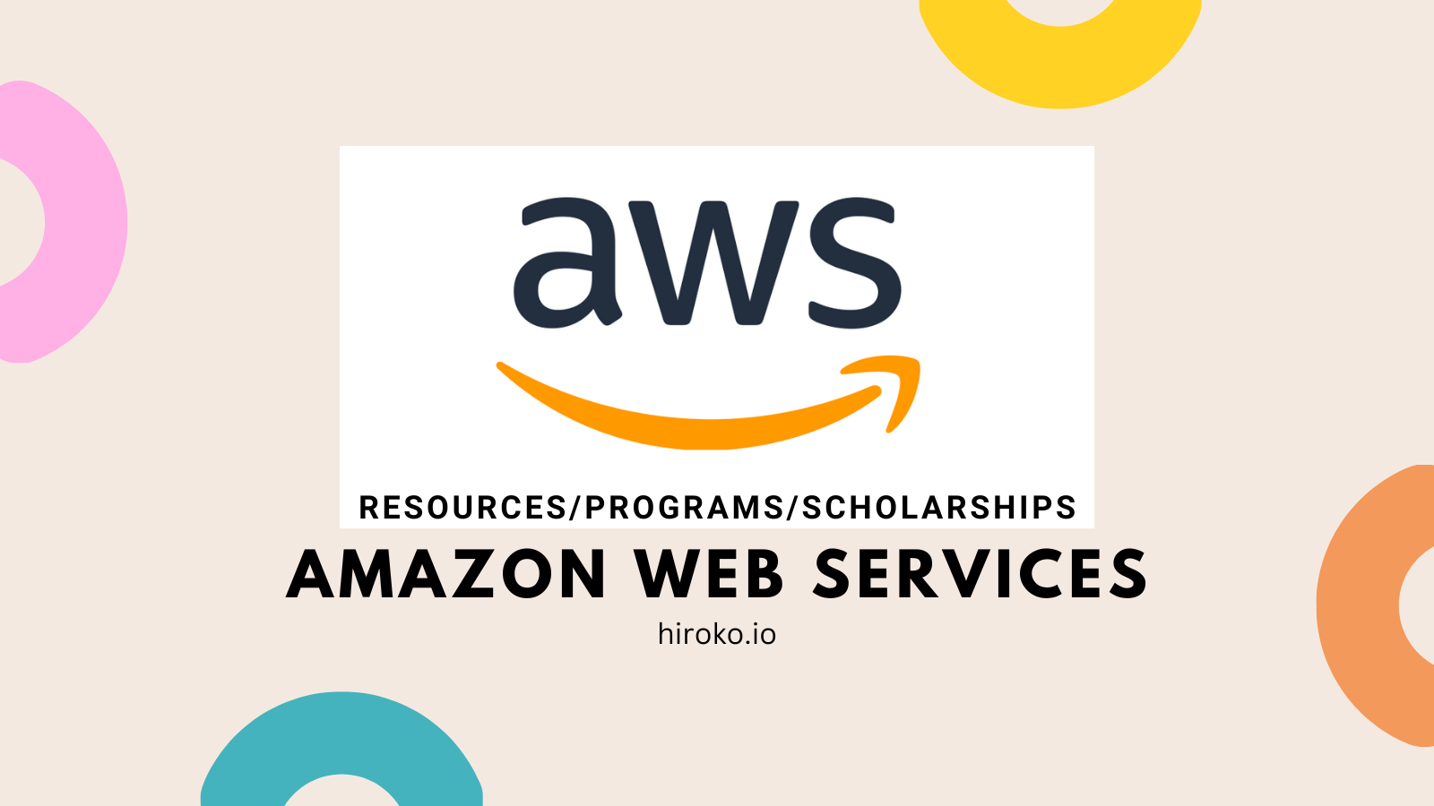 AWS resources to learn and work with Amazon Web Services.