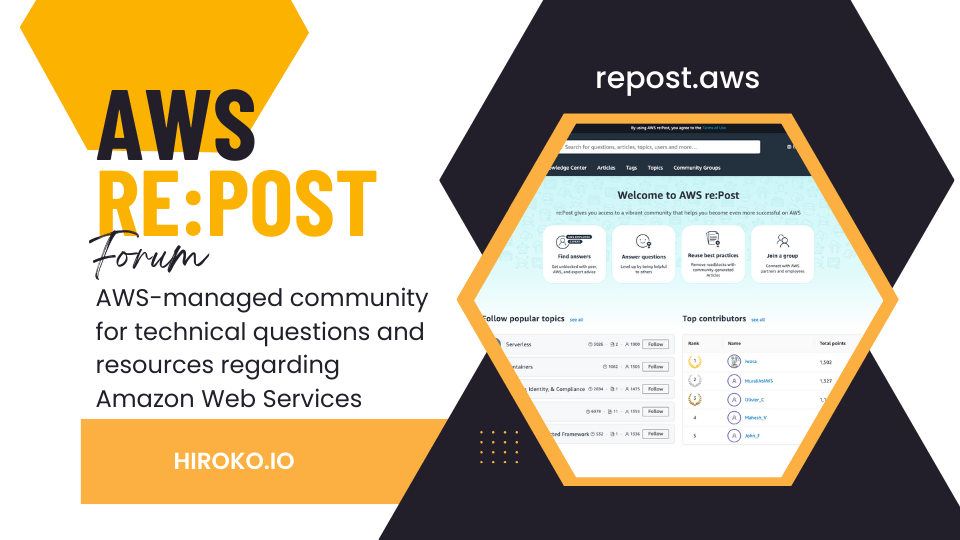 AWS re:Post is an AWS-run community to ask and find technical questions from experts.