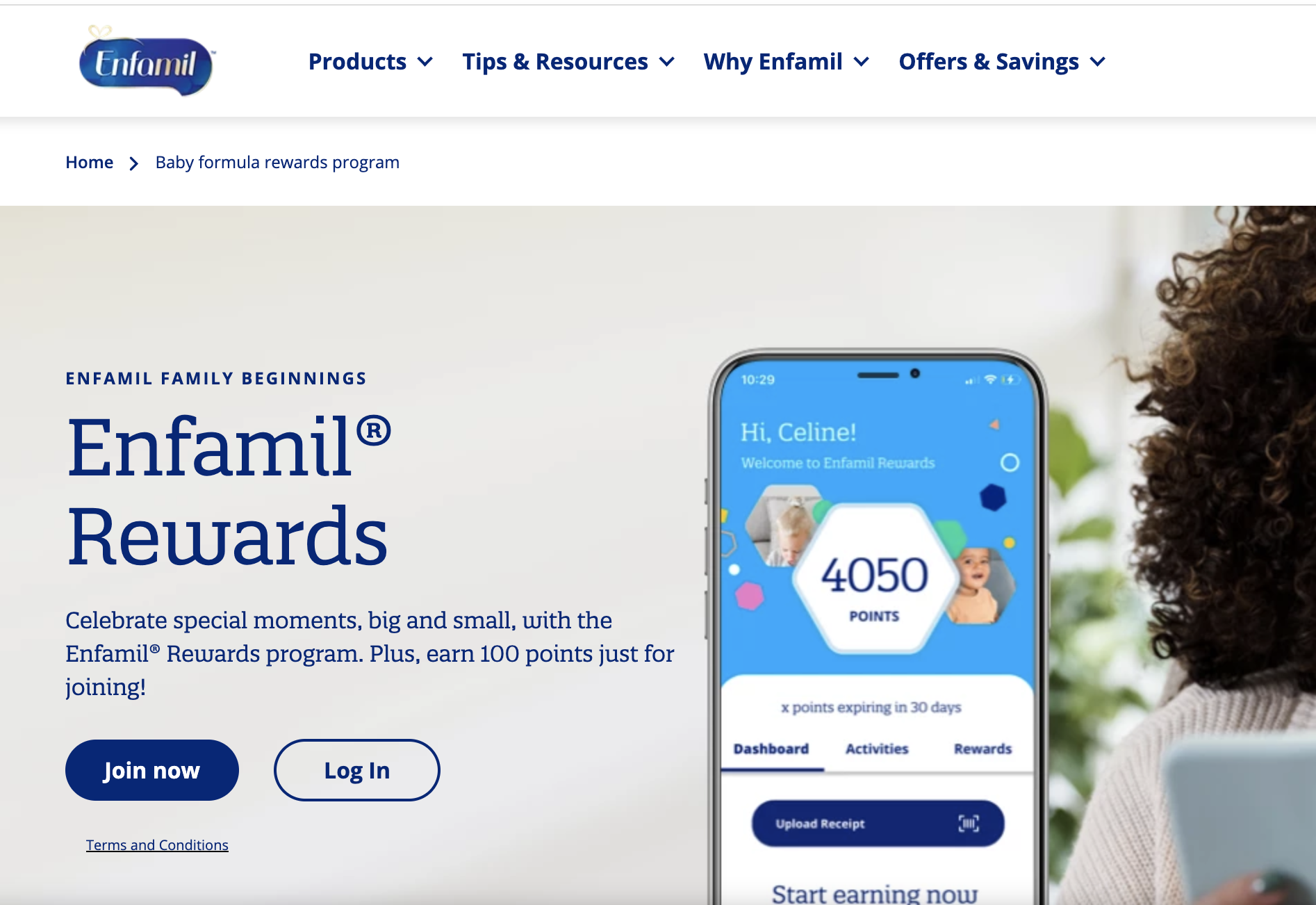Enfamil Rewards でポイント換金
