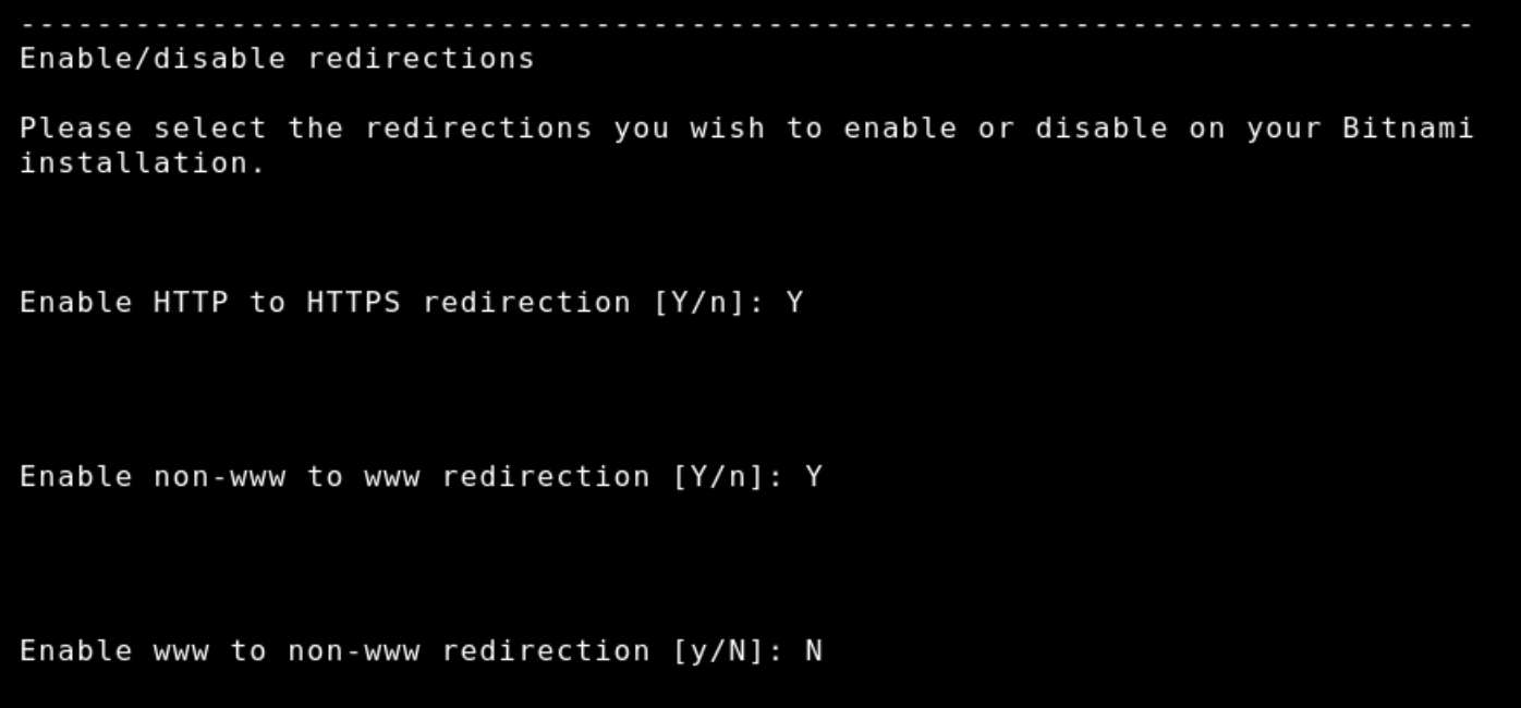 Redirection prompts with bncert tool in SSH