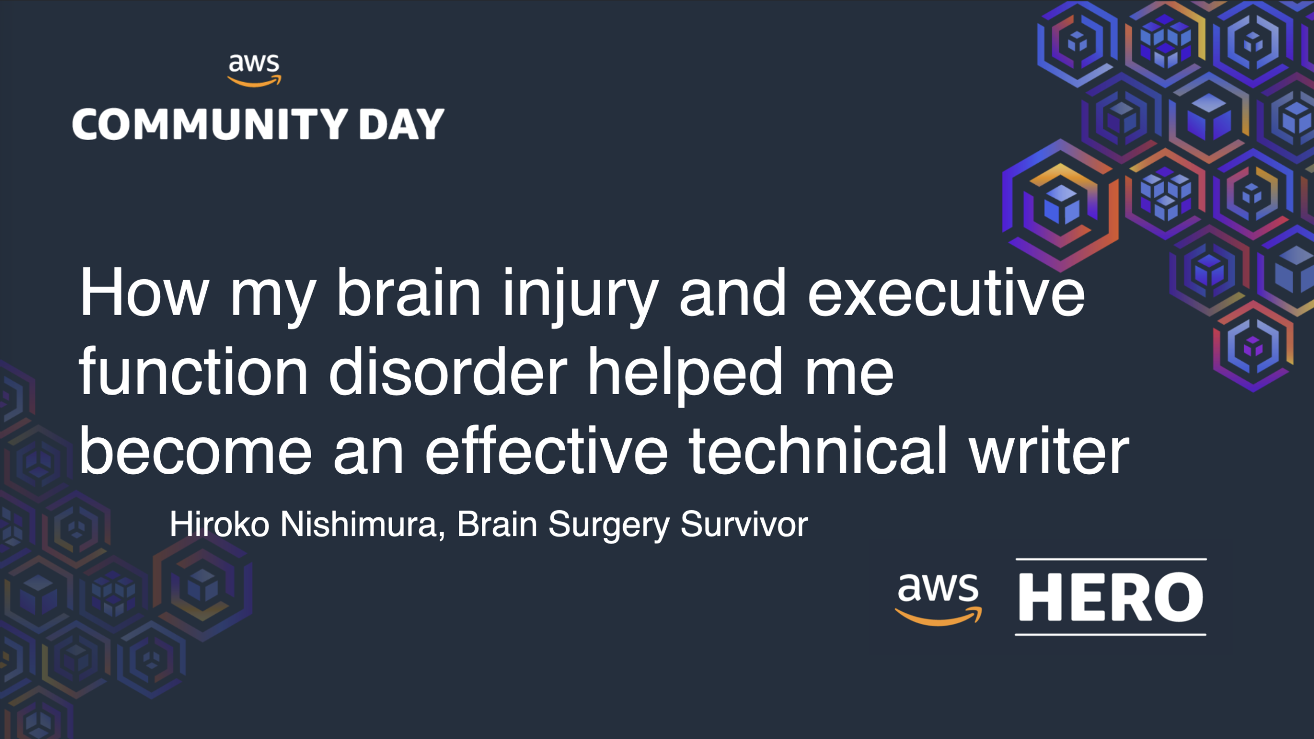 How my brain injury helped me become an effective technical writer | AWS DMV Community Day 2026